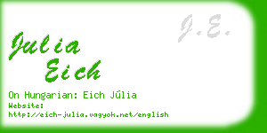 julia eich business card